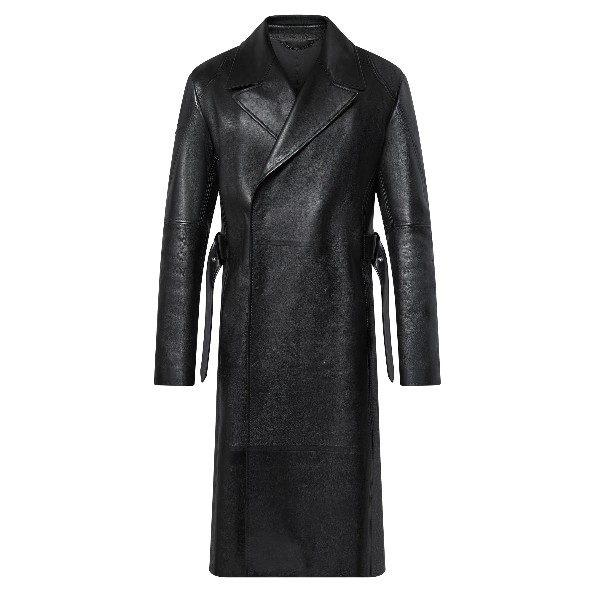 Leather Double-Breasted Coat - Ready to Wear | LOUIS VUITTON